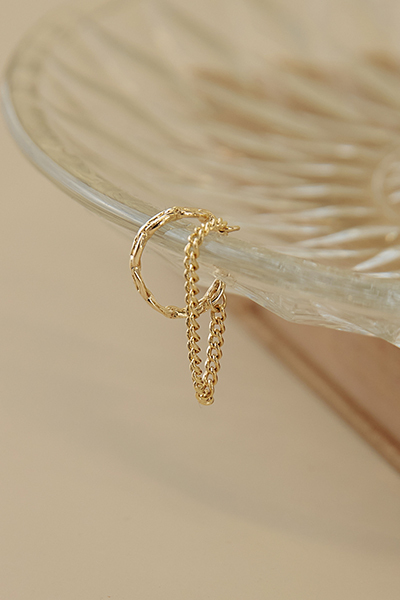 個性鍊條耳骨夾(單支)