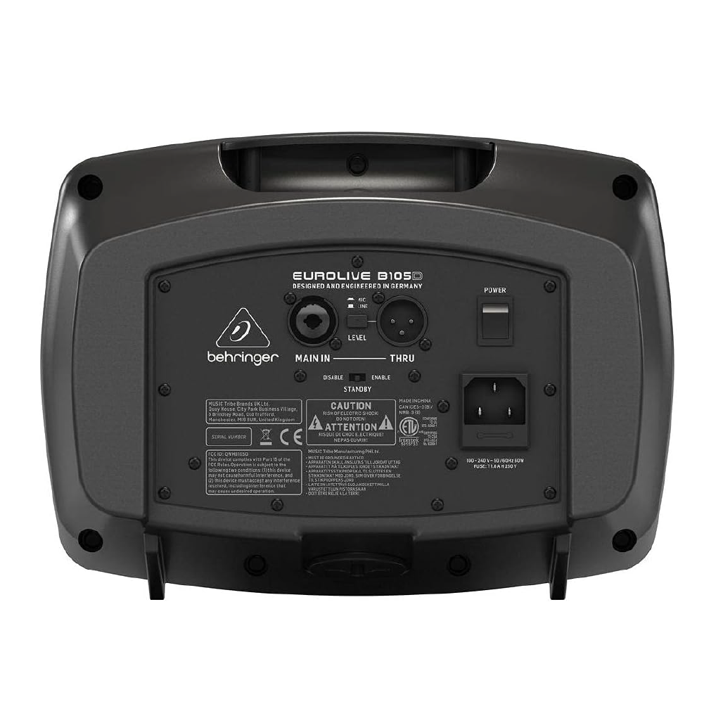 Behringer / B105D 主動式藍芽監聽喇叭 (5吋,50W)(支) 圖 3
