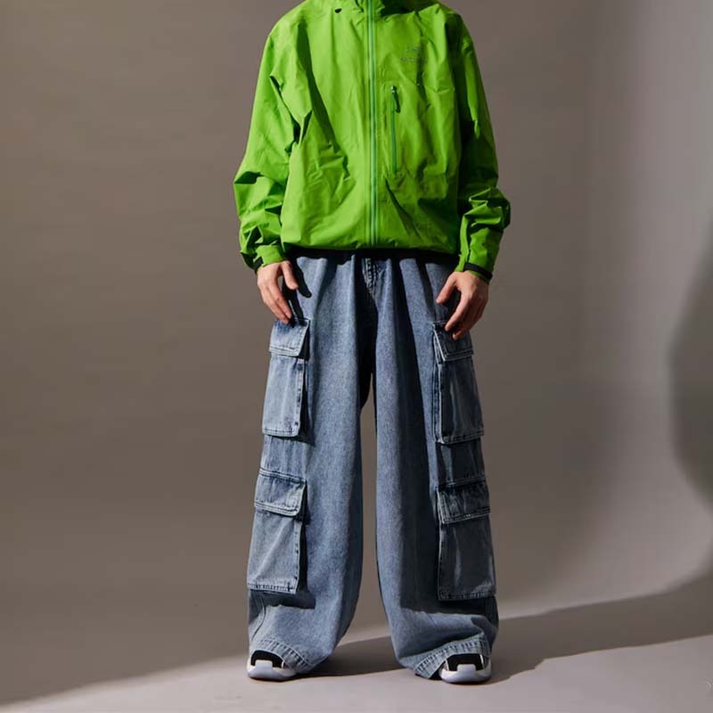 FREAK'S STORE 紅心先生 四口袋牛仔工裝褲 藍 男女款 FREAKS-92 [台灣現貨]