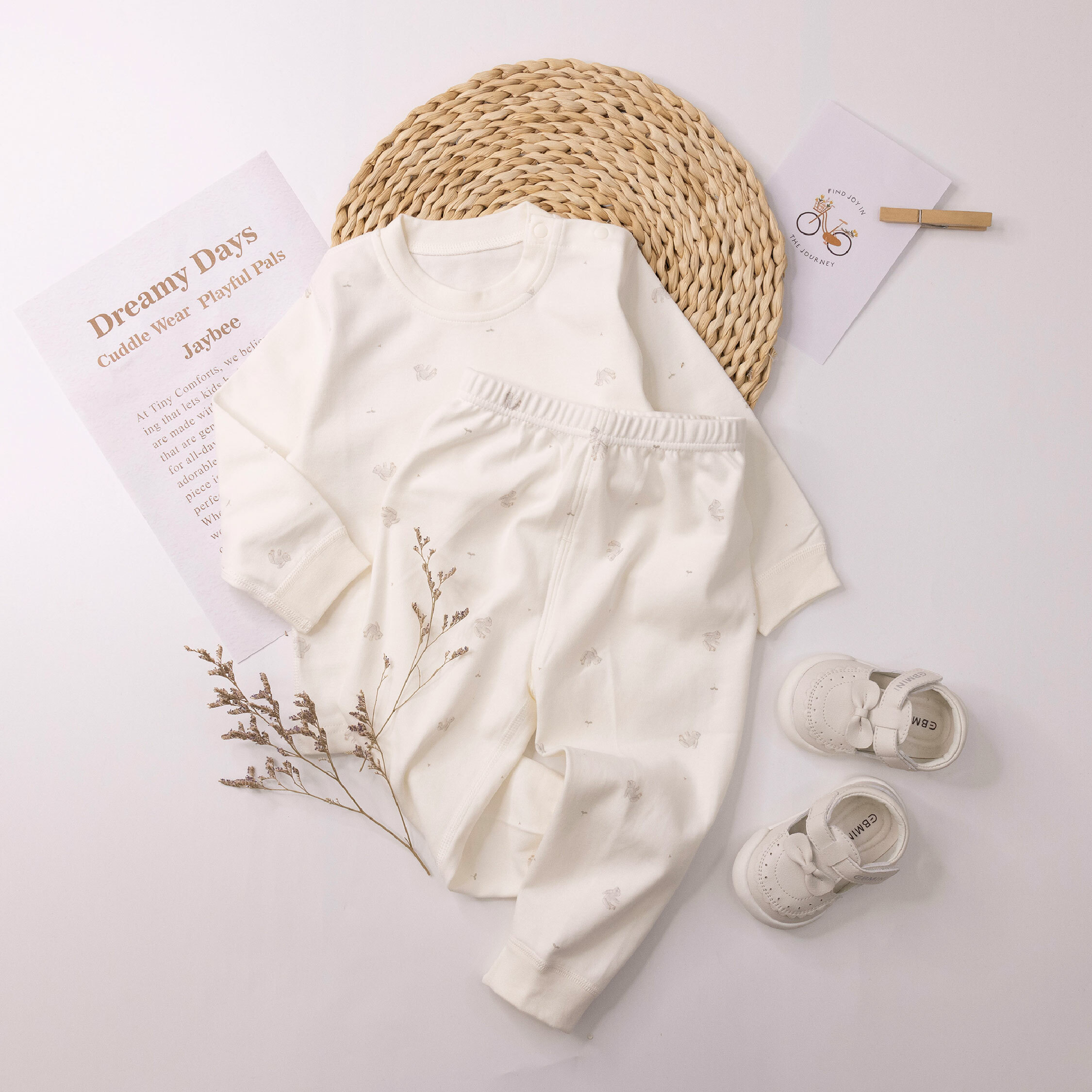 純淨系列【T3031】小熊與森林汽車睡衣套裝＊二色