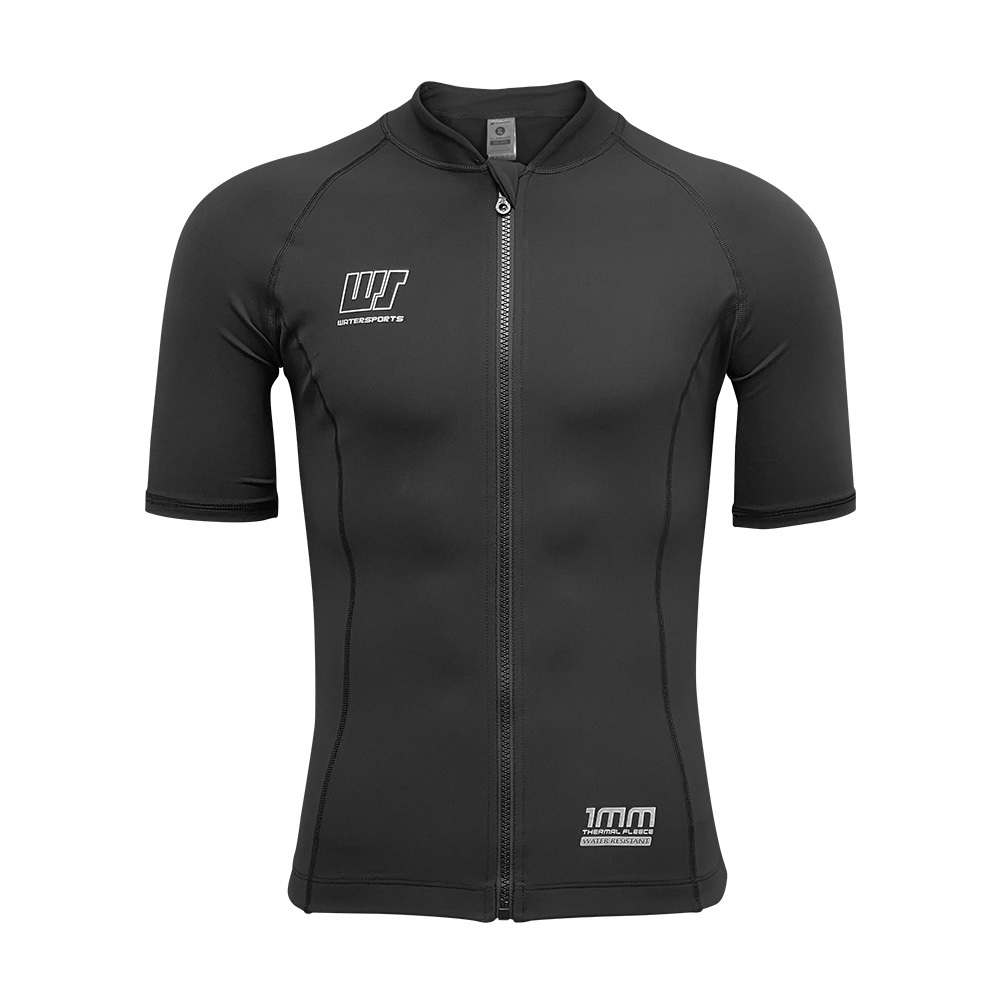 1mm 中性抗水抓毛游泳保暖夾克 - 黑