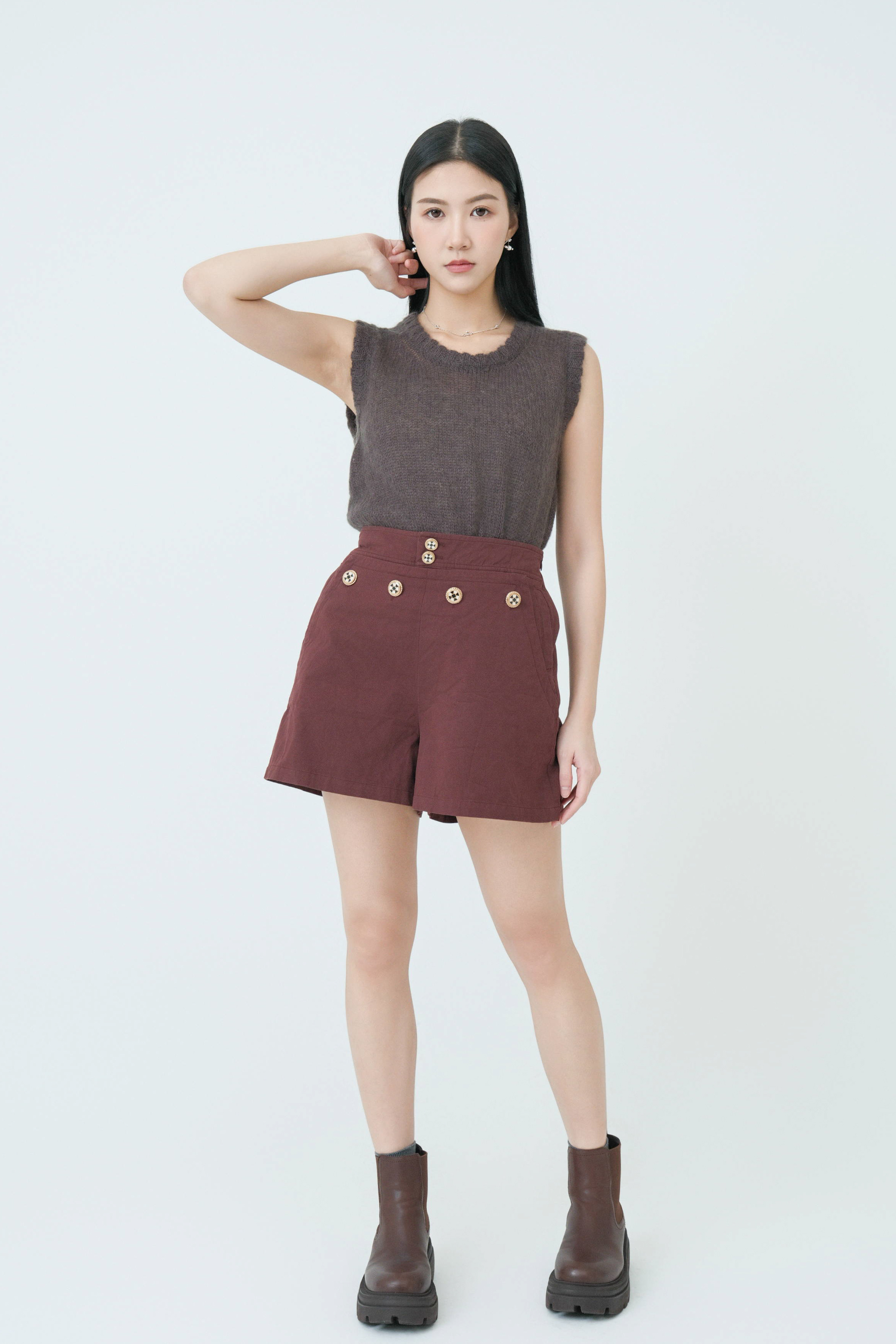 半透薄morhair背心 (現貨款式）