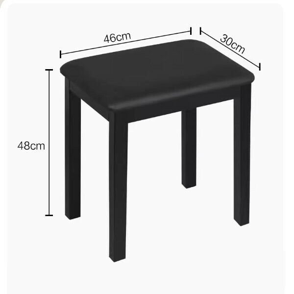 Hot push piano stool (iron leg single stool-black)