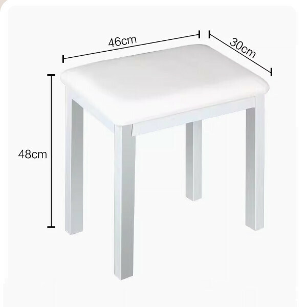 Hot push piano stool (iron leg single stool-white)