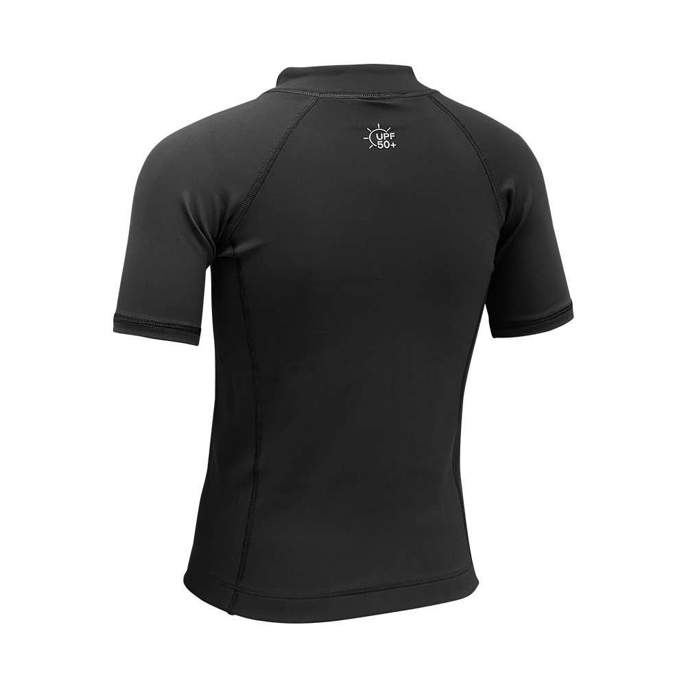 1mm 兒童抗水抓毛游泳保暖夾克 - 黑