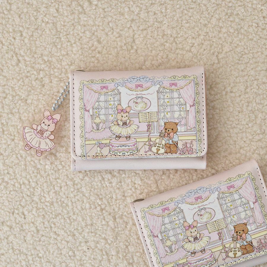 Ballet Bunny & Musician Bear Wallet