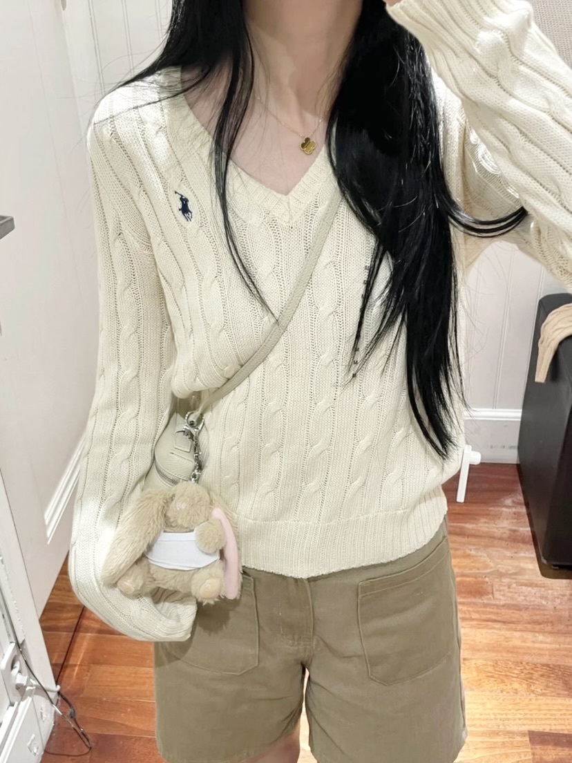 [多色] Polo Ralph Lauren 女裝 V 領針織毛衣