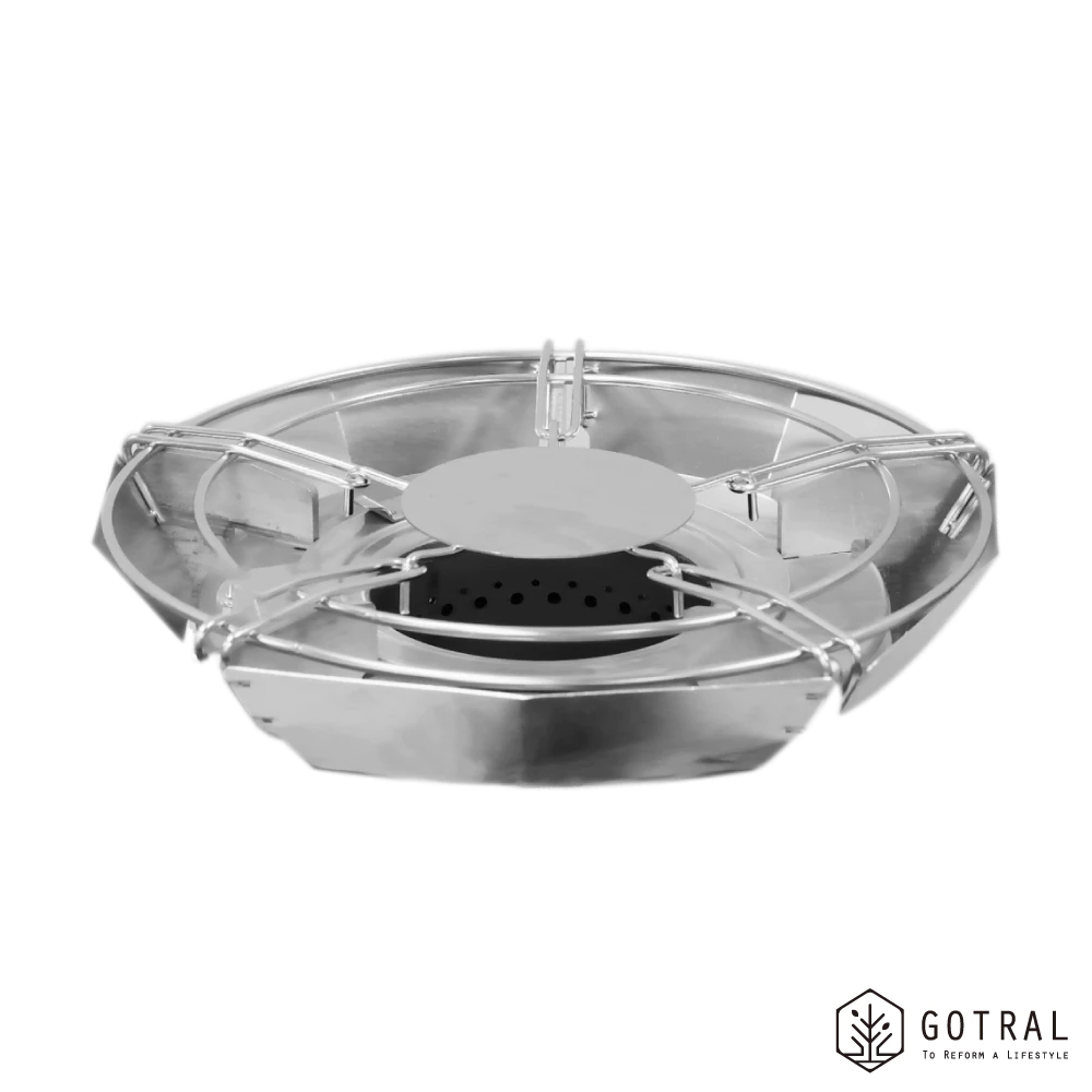 【GOTRAL】輔助爐架 需搭配木顆粒野營爐使用(一機兩用戶外無煙環保暖爐野炊露營利器)