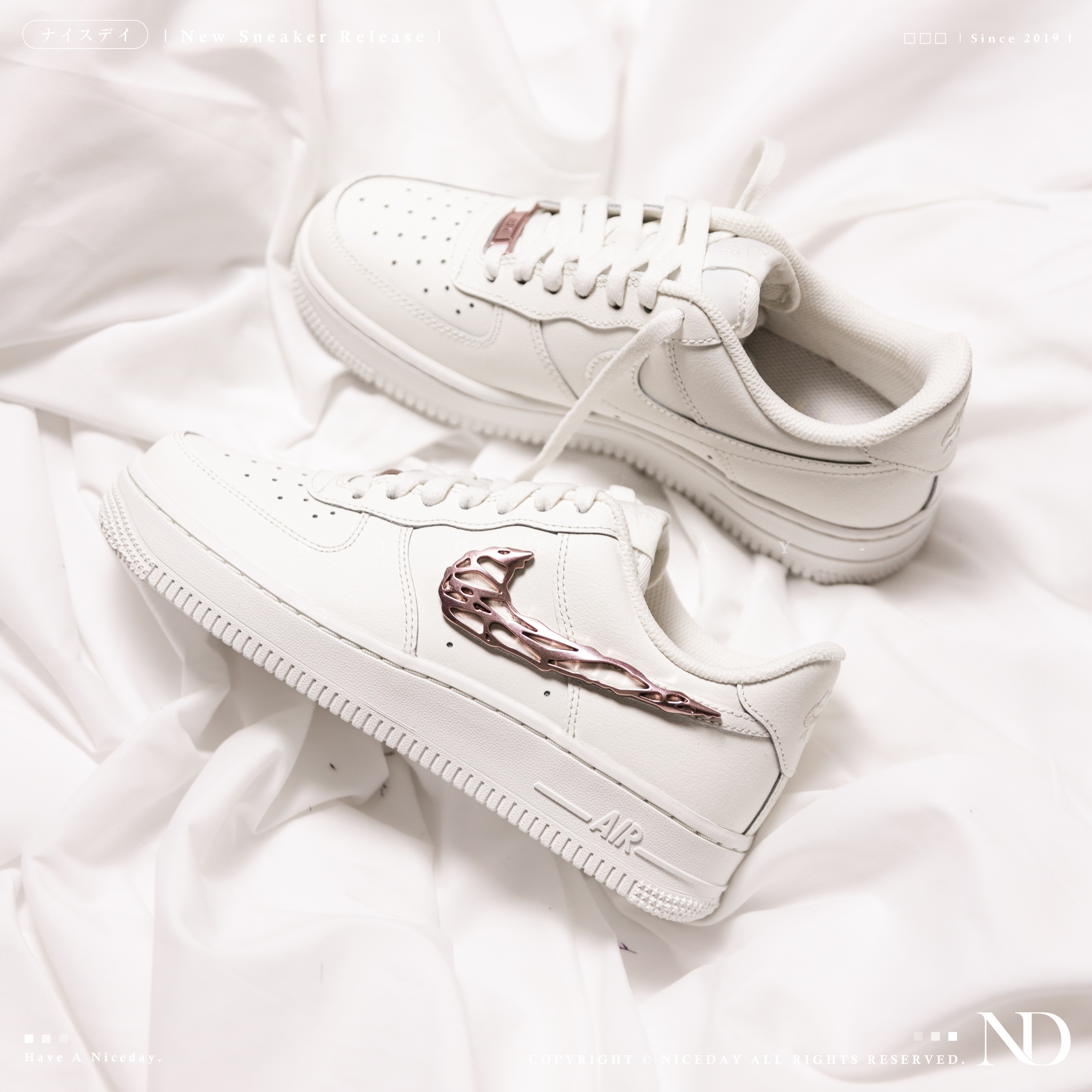 NICEDAY 代購 Nike Air Force 1 Low 液態玫瑰粉 女款 IF1686-161