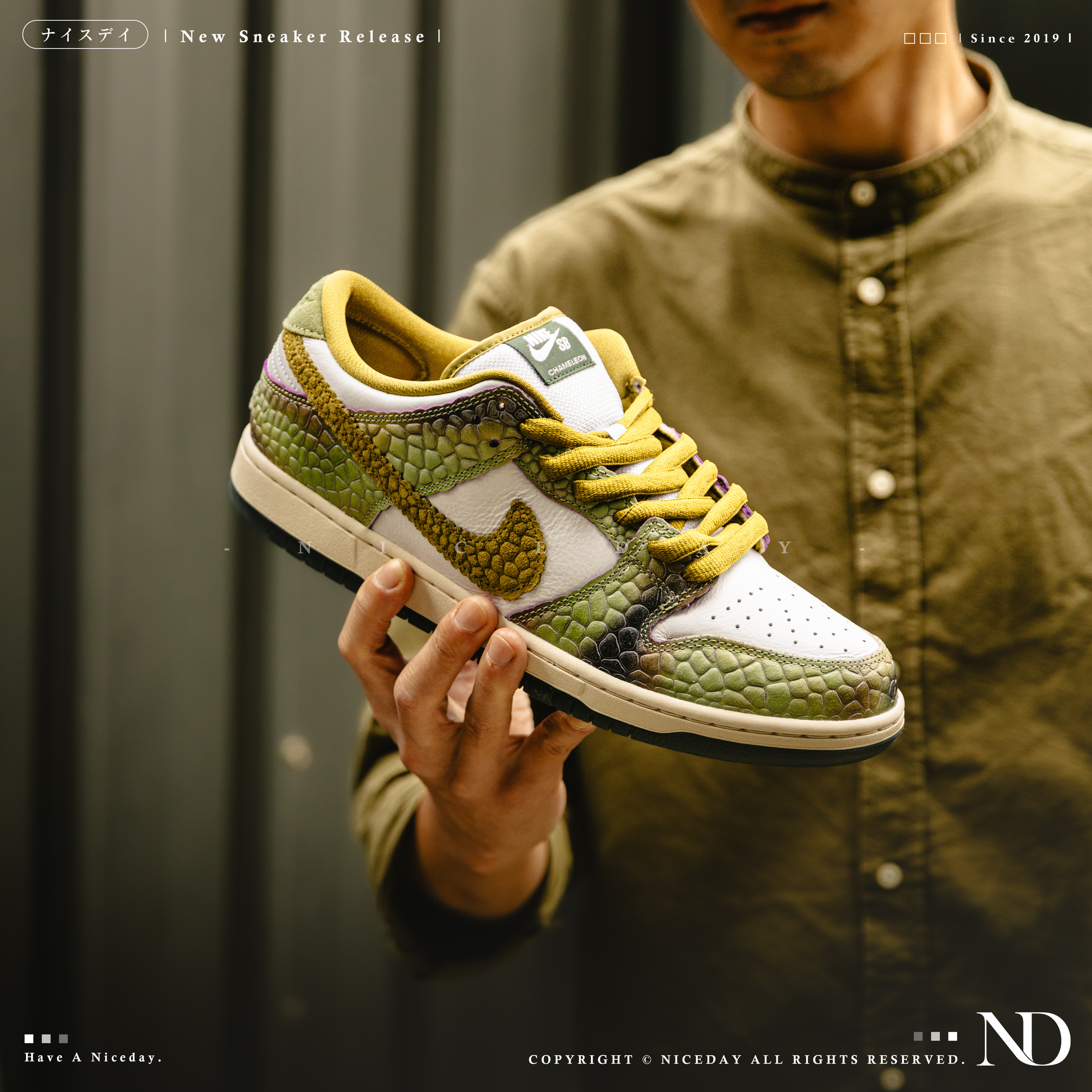 NICEDAY 代購 Alexis Sablone X Nike SB Dunk PRO Chameleon 變色龍 聯名 滑板鞋