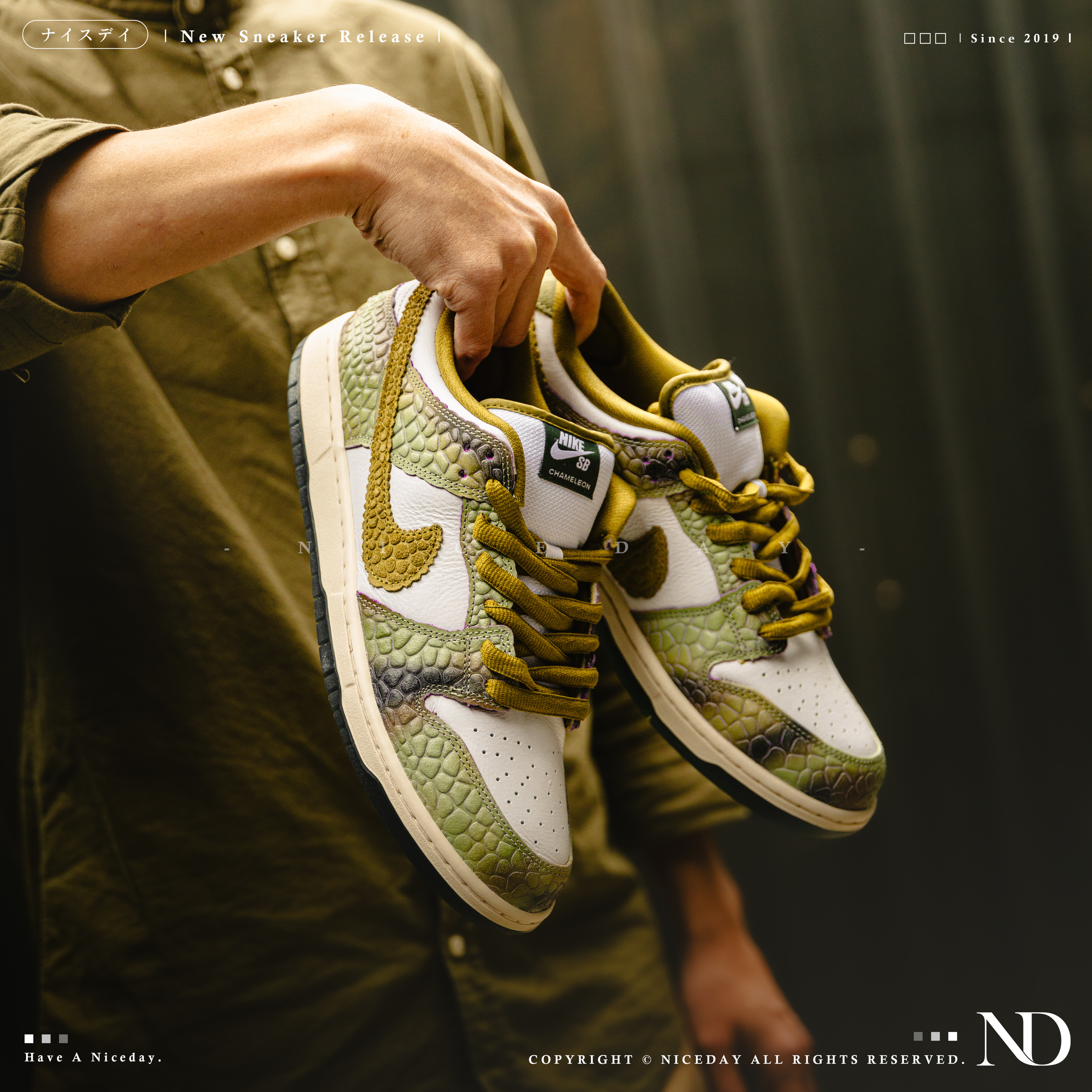 NICEDAY 代購 Alexis Sablone X Nike SB Dunk PRO Chameleon 變色龍 聯名 滑板鞋