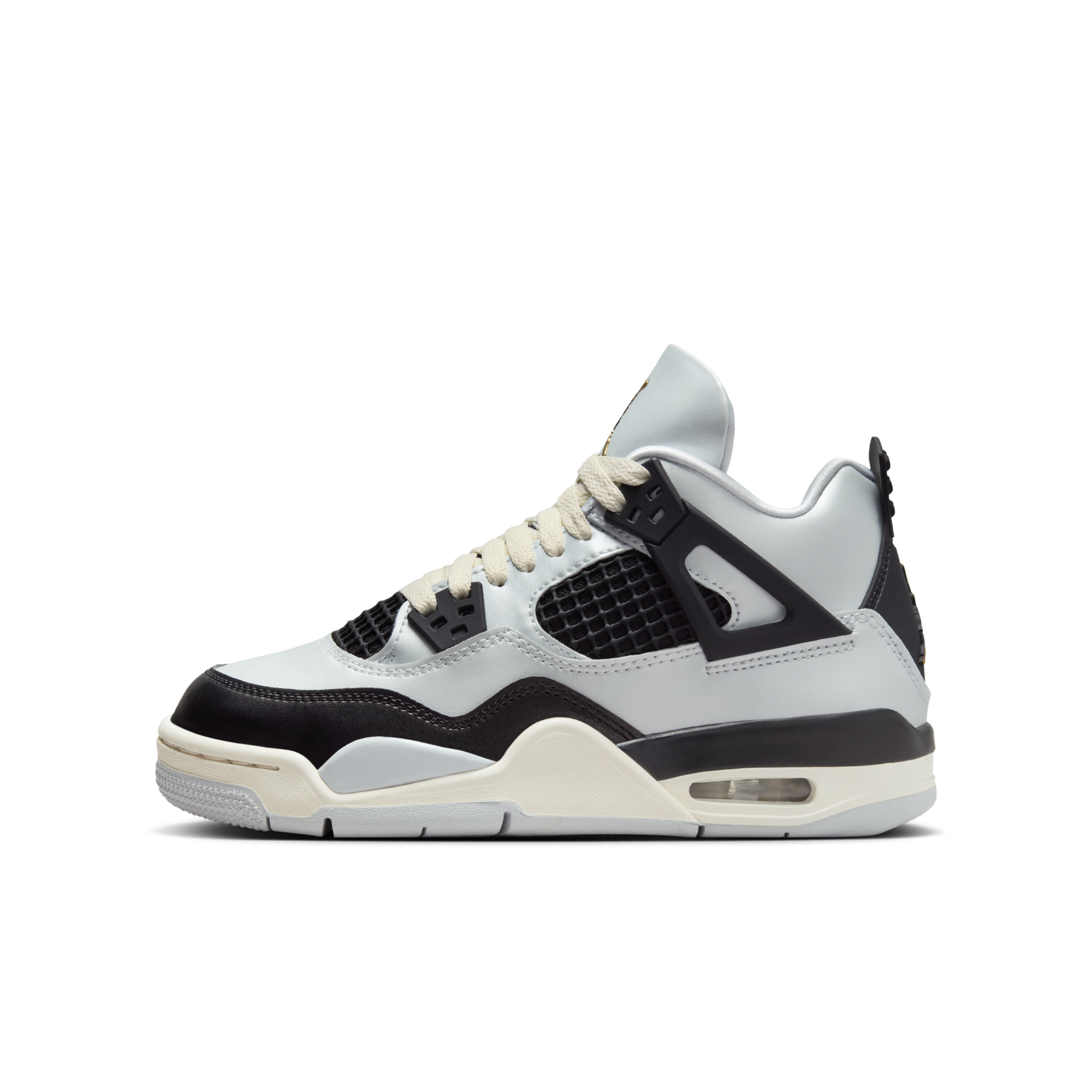 大童鞋 女生尺寸 NIKE AIR JORDAN 4 RETRO GS 'Pure Platinum' 鉑金 休閒籃球鞋【FZ8585-070】AJ4