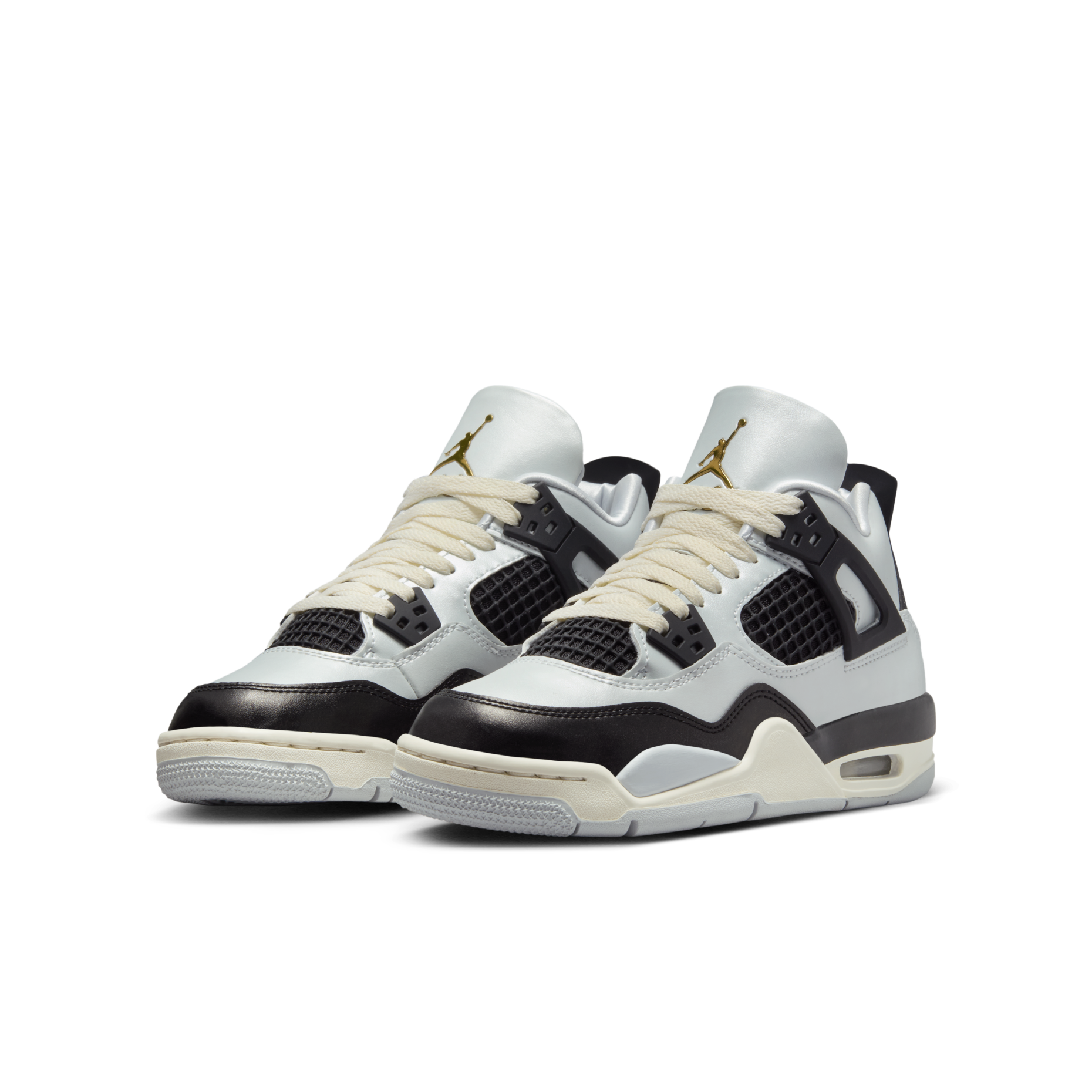 大童鞋 女生尺寸 NIKE AIR JORDAN 4 RETRO GS 'Pure Platinum' 鉑金 休閒籃球鞋【FZ8585-070】AJ4