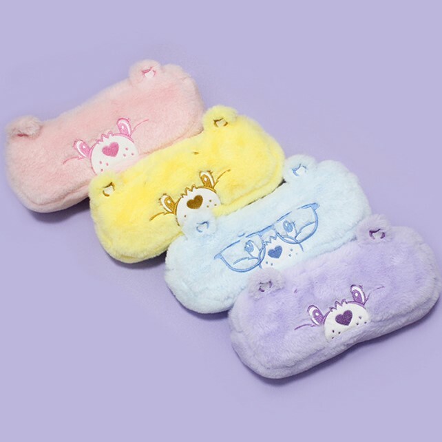 《5500》carebears可愛毛絨刺綉筆袋