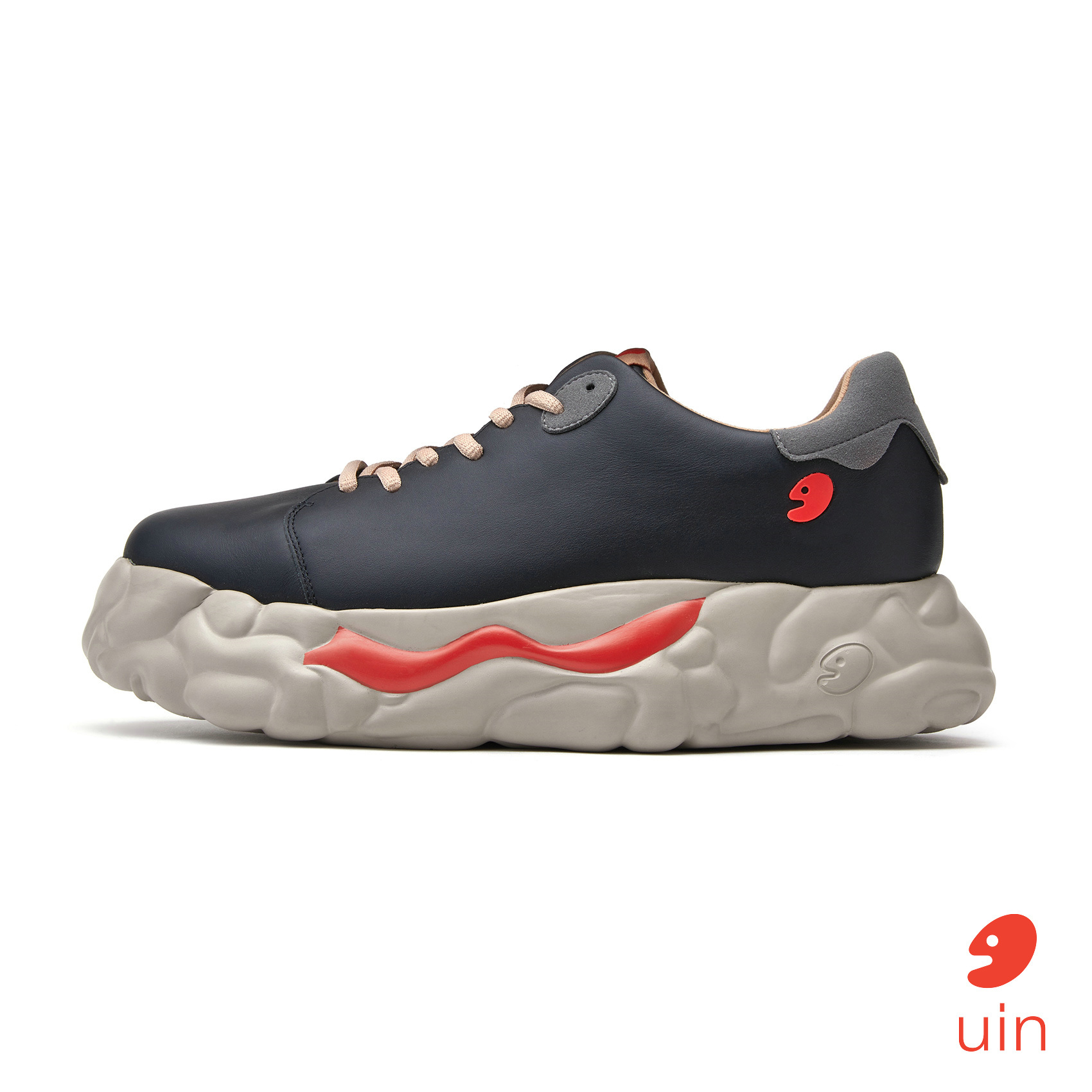 【Uin】西班牙原創設計 |黯夜黑 薩那莫斯2 男鞋 彩繪鞋 休閒鞋 懶人鞋