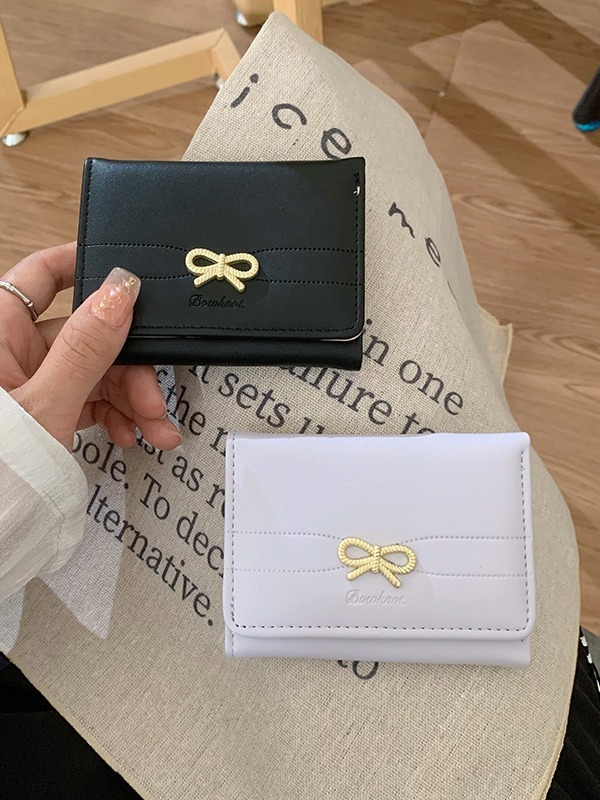 Ribbon Bow Candy Color Wallet
