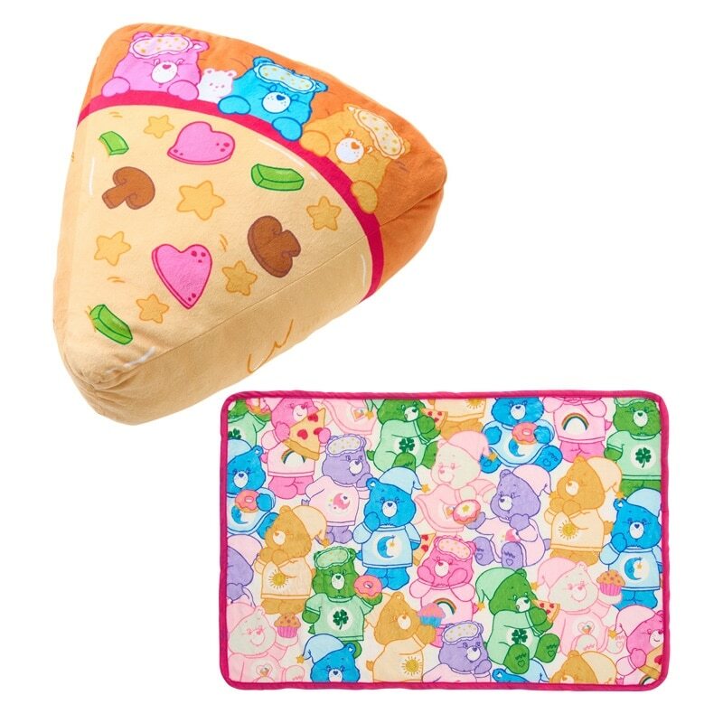 🇯🇵 CARE BEARS 彩虹熊 披薩造型 毛毯 毯子 坐墊 靠枕 抱枕 睡衣系列 / 預購