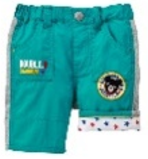 DB黑熊補丁牛仔半褲