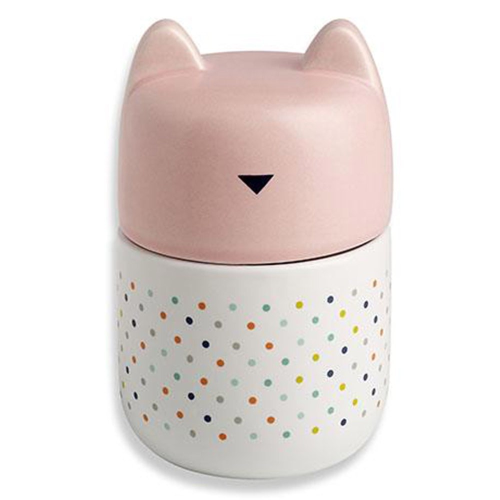 法國BANDJO 小貓點點儲存罐-粉紅