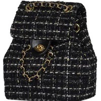 [S] ANOETIC ANC TWEED CLASSIC BACKPACK,BLACK, SAN28 [FINAL SALE] (SAN28)