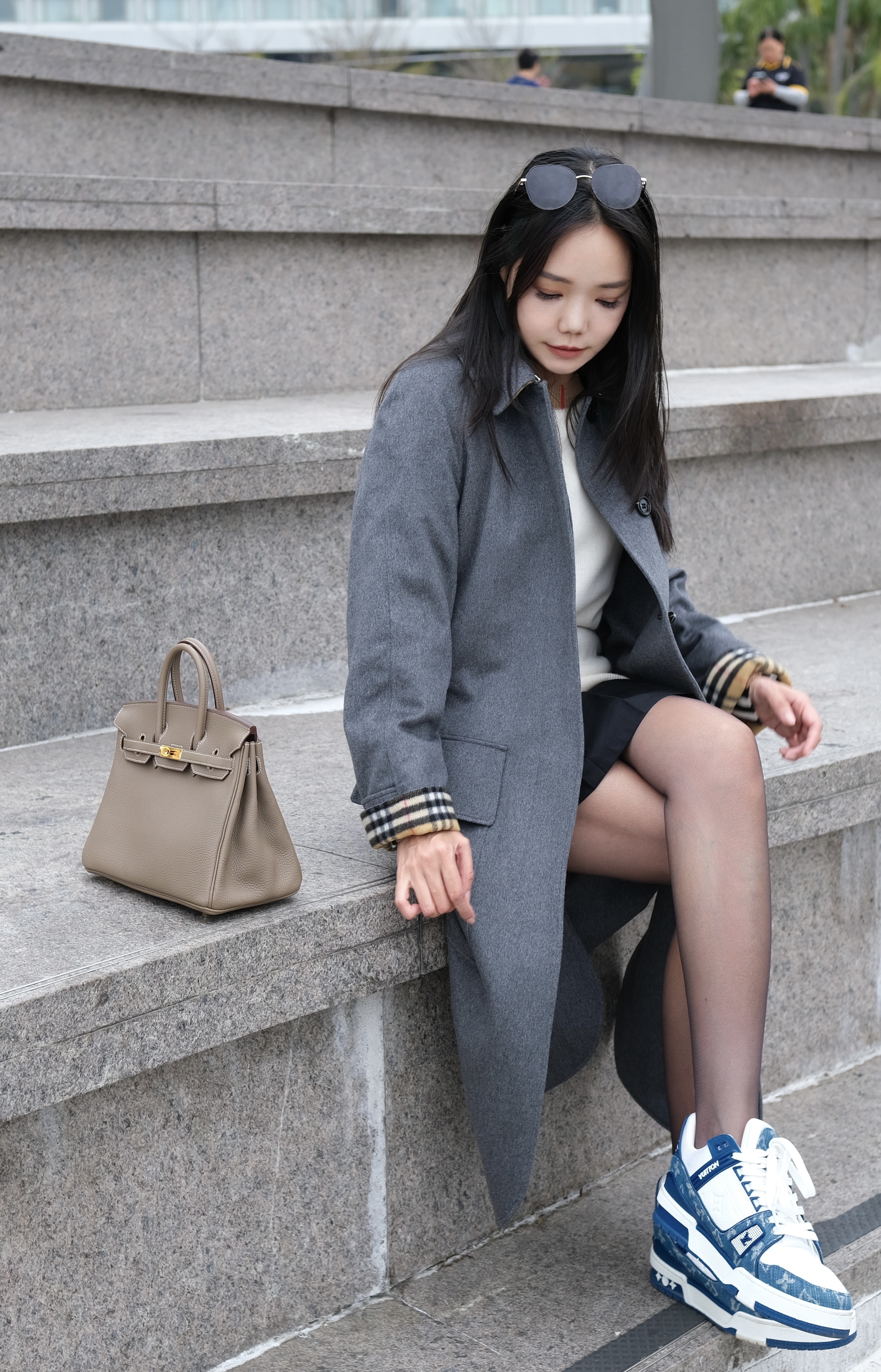 Burberry 羊毛褸 灰色