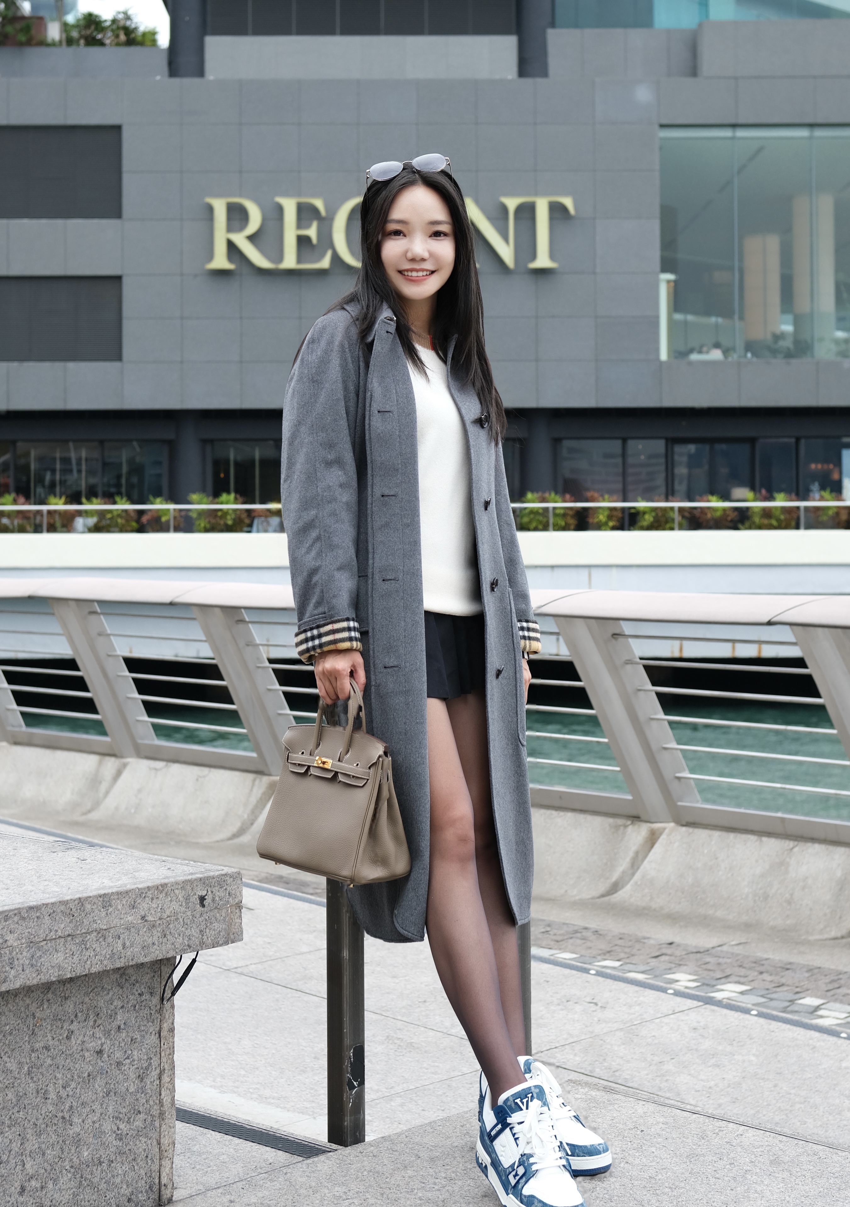 Burberry 羊毛褸 灰色