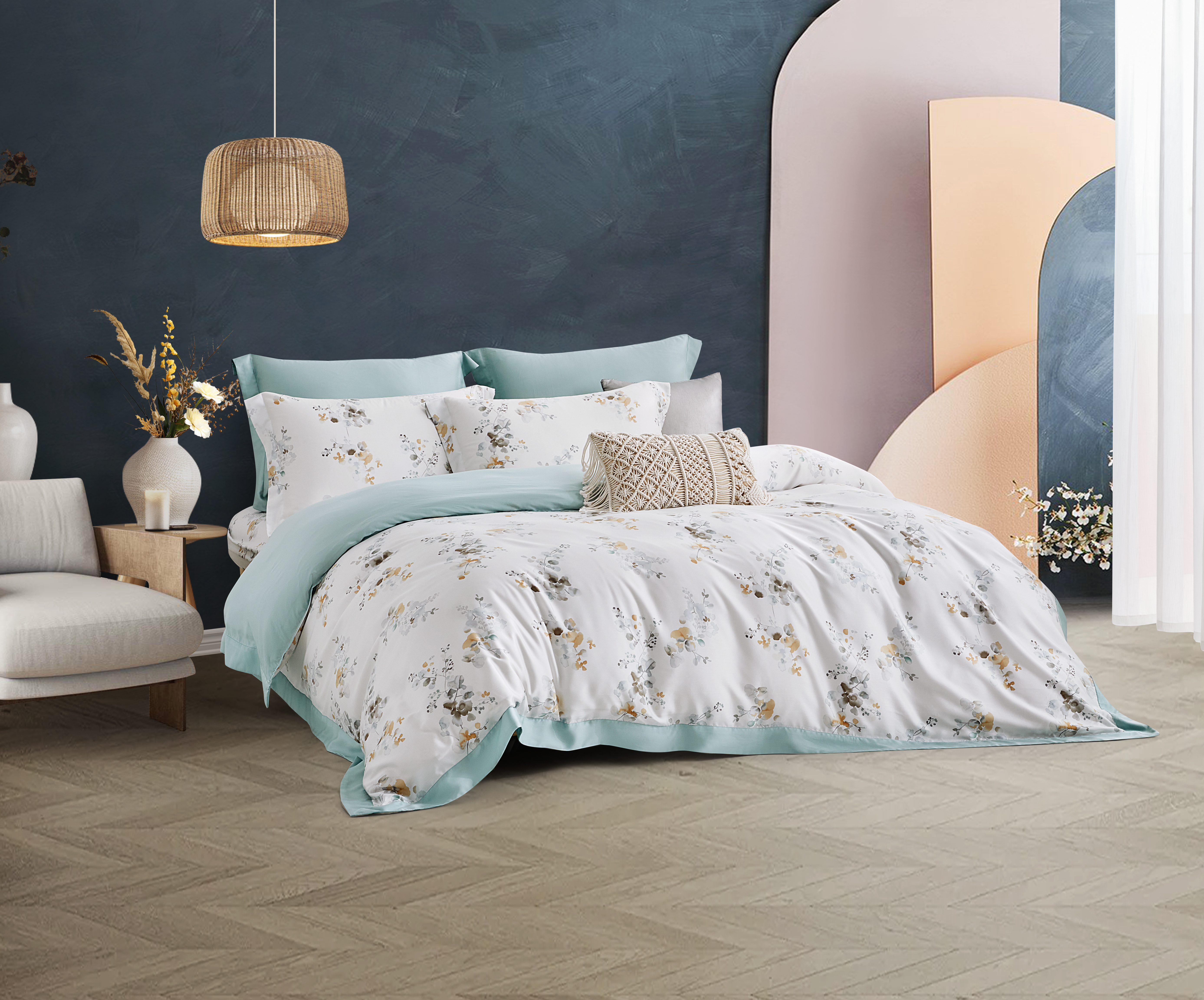 100%60s凡芮思【純粹微光】雙色翅膀款【兩用被+床包】|有單人