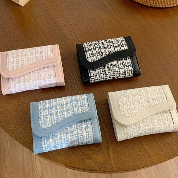 Chanel Style Curved Shape Wallet