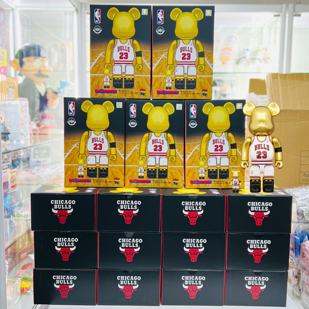100%+400% BE@RBRICK Michael Jordan 1991 WORLD CHAMPION