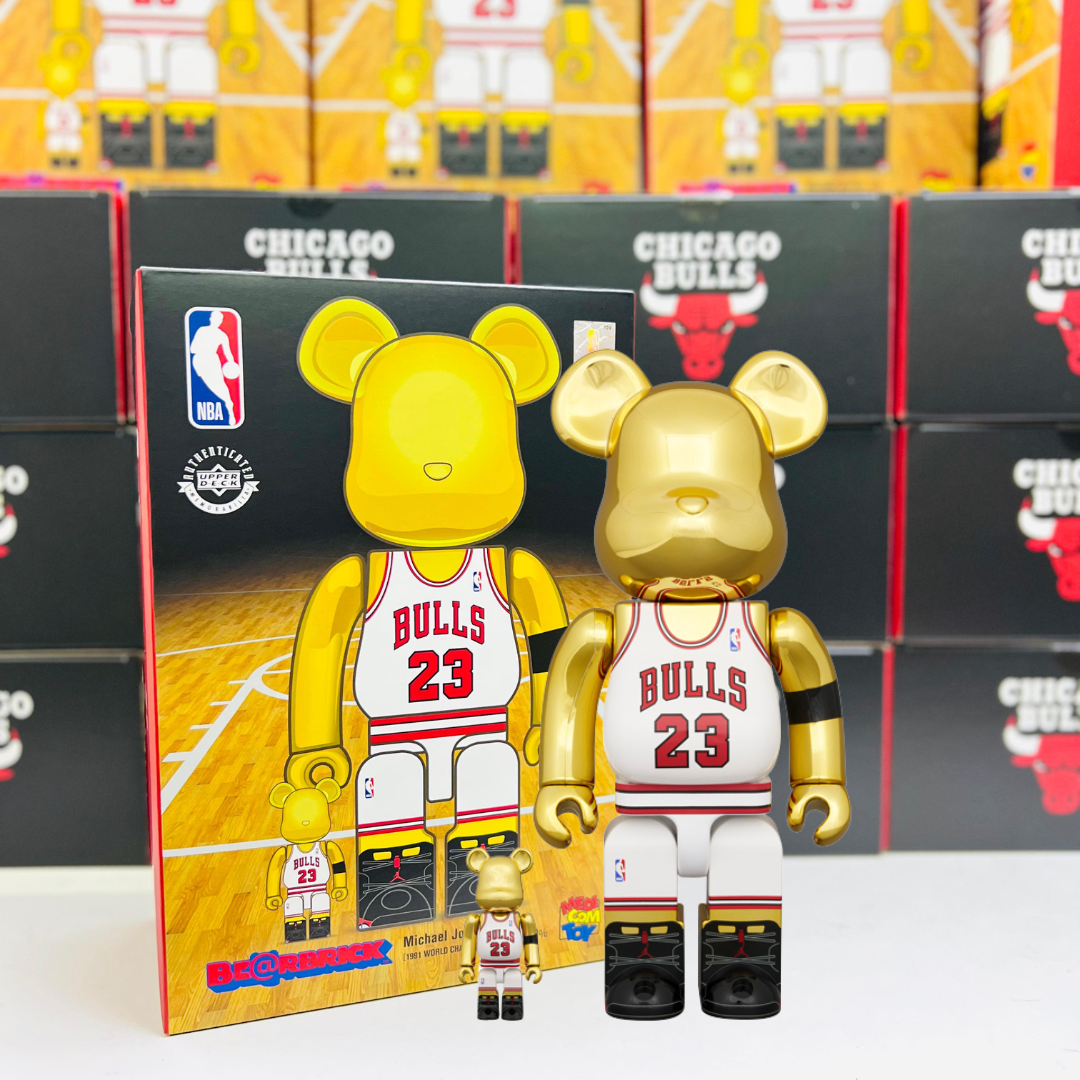 100%+400% BE@RBRICK Michael Jordan 1991 WORLD CHAMPION