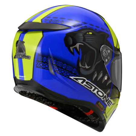 ASTONE GTB800 藍 AO5螢光黃 彩繪 內墨片 全罩式帽款
