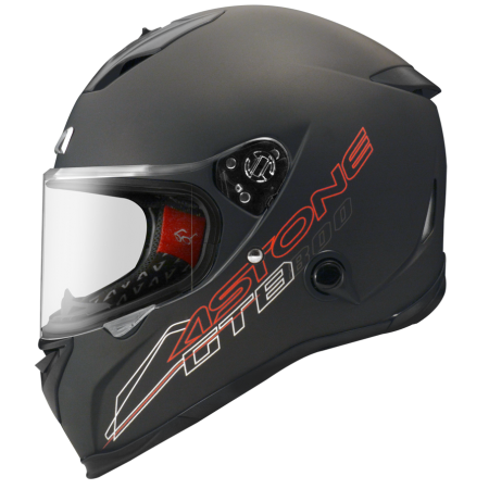 ASTONE GTB800 平光黑銀 素色 內墨片 全罩式帽款