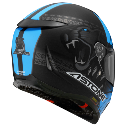 ASTONE GTB800 平光黑 AO5藍 彩繪 內墨片 全罩式帽款