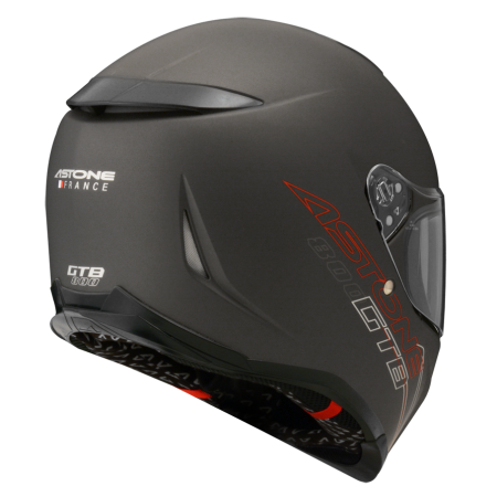 ASTONE GTB800 平光黑銀 素色 內墨片 全罩式帽款