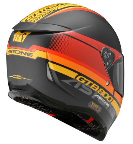 ASTONE GTB800 平光黑 AO10紅 彩繪 內墨片 全罩式帽款