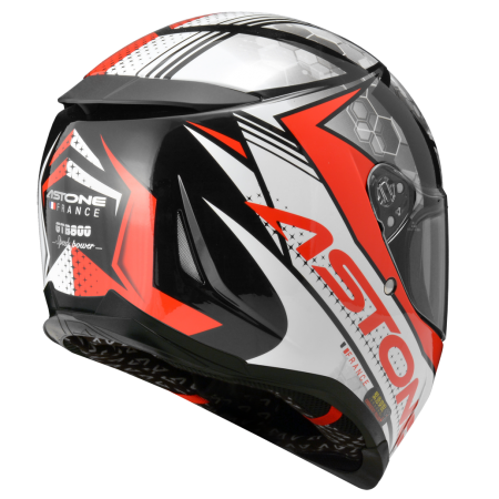 ASTONE GTB800 黑 AO11紅 彩繪 內墨片 全罩式帽款