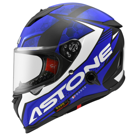 ASTONE GTB800 平光黑 AO11藍 彩繪 內墨片 全罩式帽款