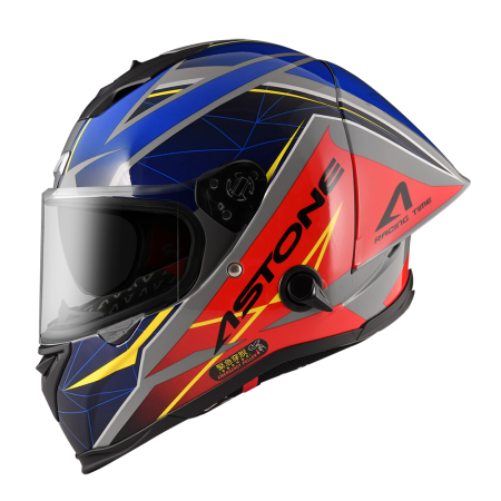 ASTONE GTB800 AO25水泥灰 藍 白 彩繪 內墨片 全罩式帽款
