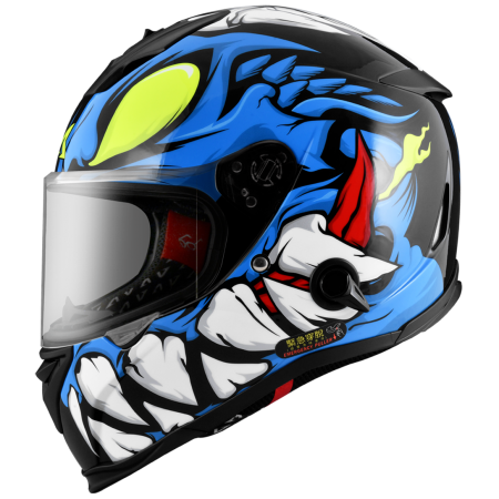 ASTONE GTB800 黑 AO26 藍 彩繪 內墨片 全罩式帽款