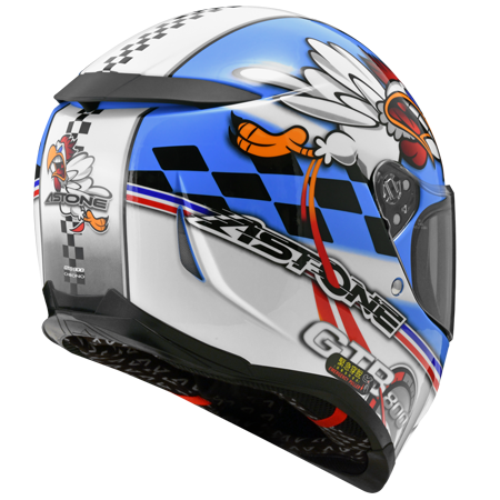 ASTONE GTB800 藍 AO18 白 彩繪 內墨片 全罩式帽款