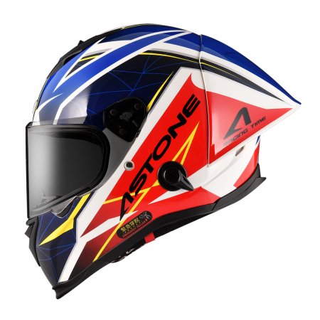 ASTONE GTB800 AO25白藍 彩繪 內墨片 全罩式帽款