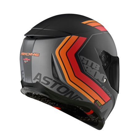 ASTONE GTB800 平黑 AO35紅 彩繪 內墨片 全罩式帽款