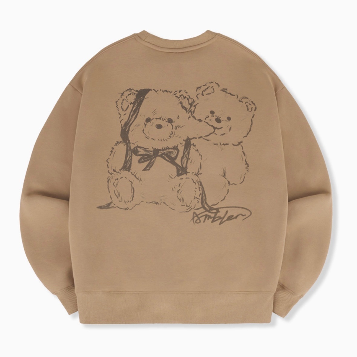 【限時優惠預訂】韓國AMBLER LOVE CHU BEAR 無帽衛衣