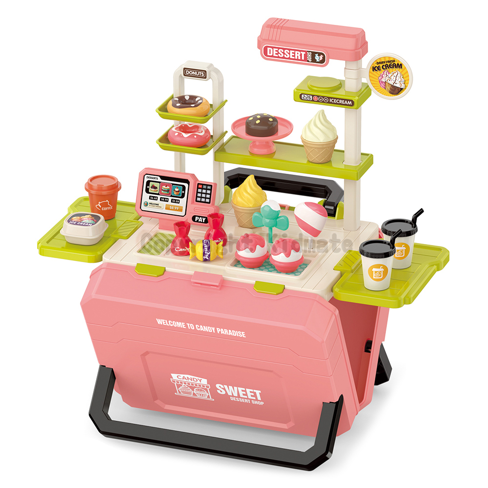 《 KIDMATE 》 甜點組合手提箱(粉)