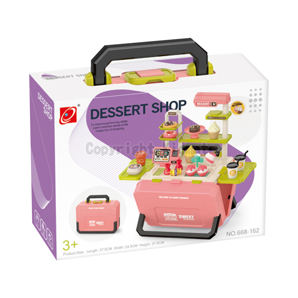 《 KIDMATE 》 甜點組合手提箱(粉)