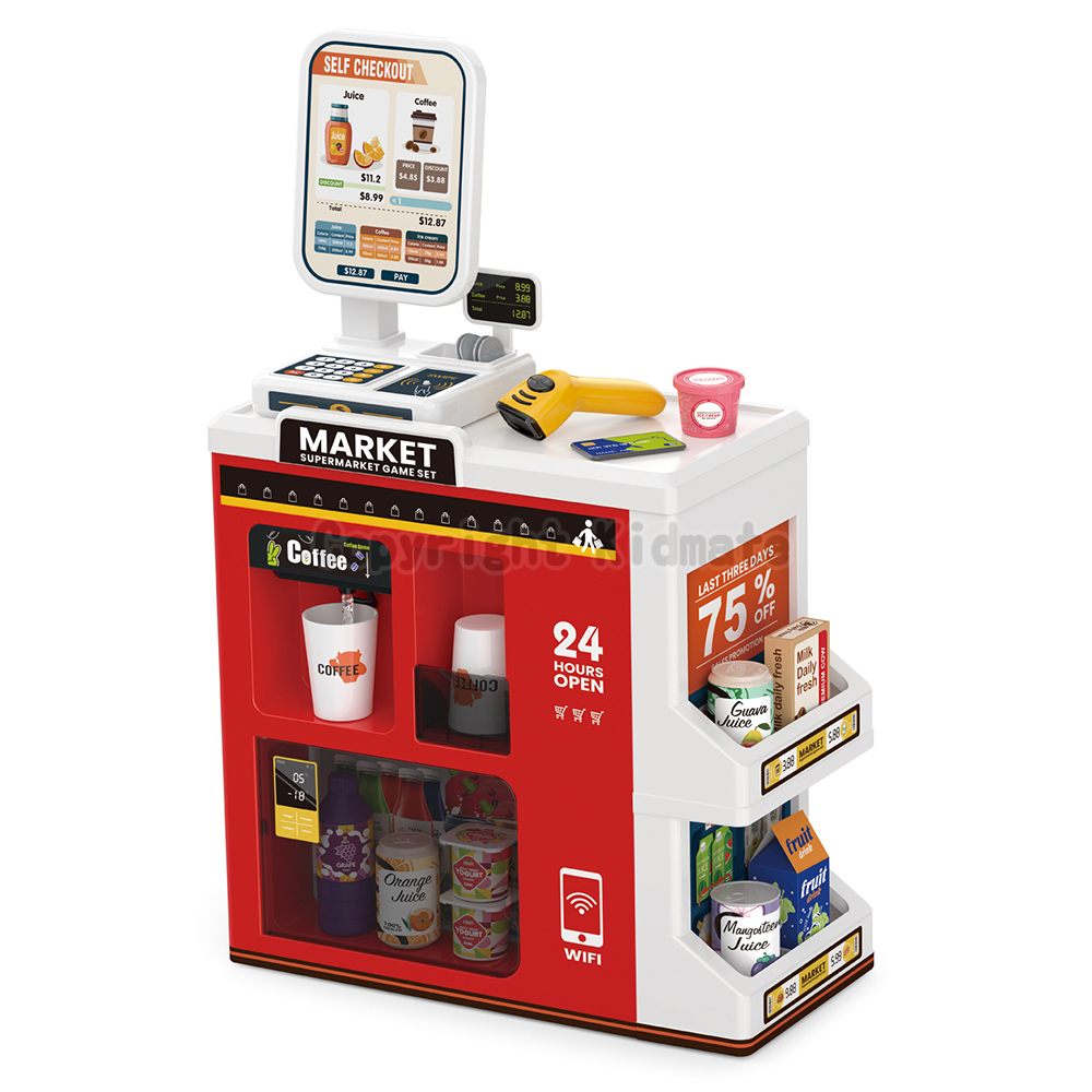 《 KIDMATE 》 豪華超市收銀組(紅)