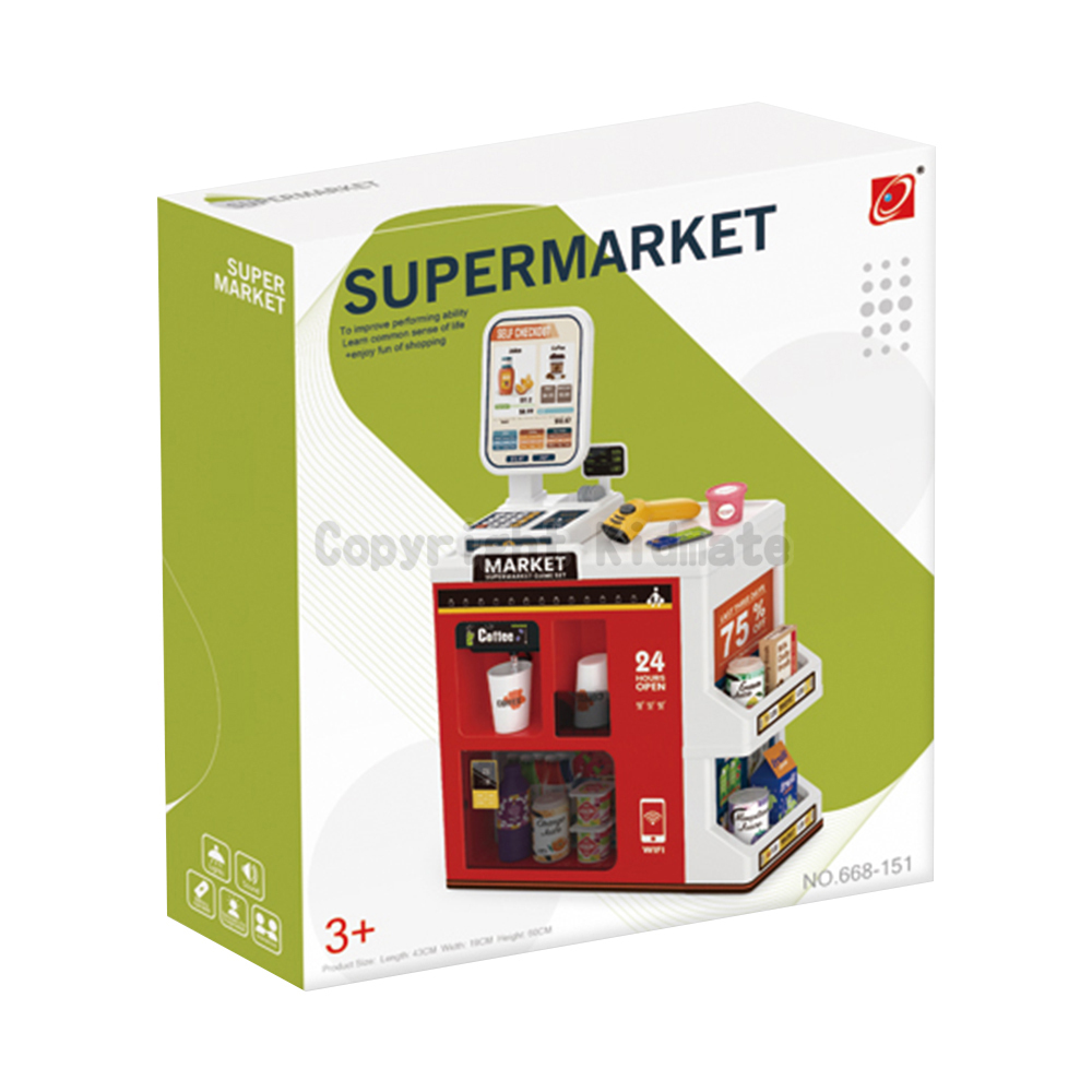 《 KIDMATE 》 豪華超市收銀組(紅)