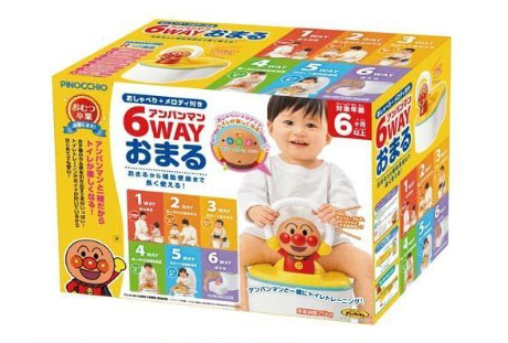 日本Anpanman麵包超人6WAY學習座廁