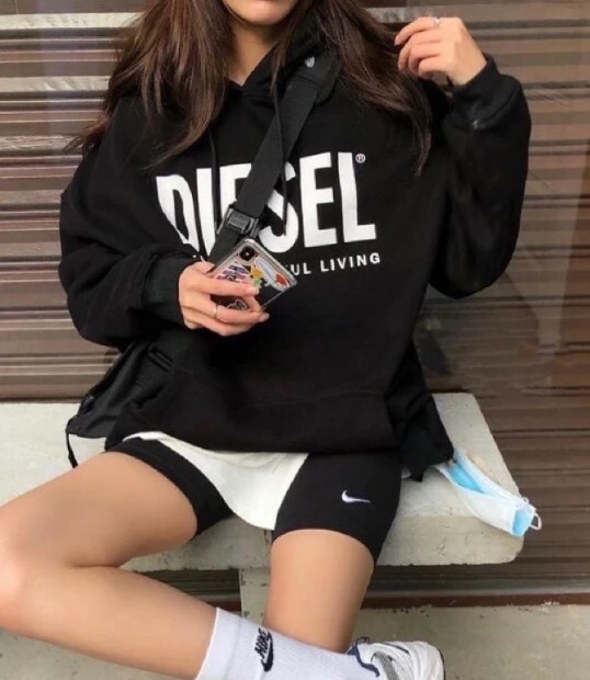 NIKE 單車褲 五分褲 小勾 黑色 CZ8527-010