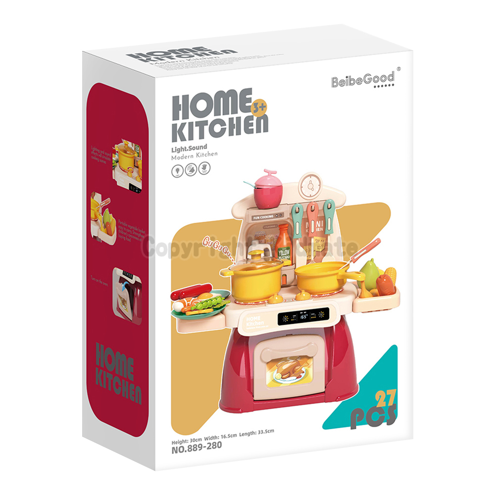 《 KIDMATE 》 迷你電子廚房組(紅)